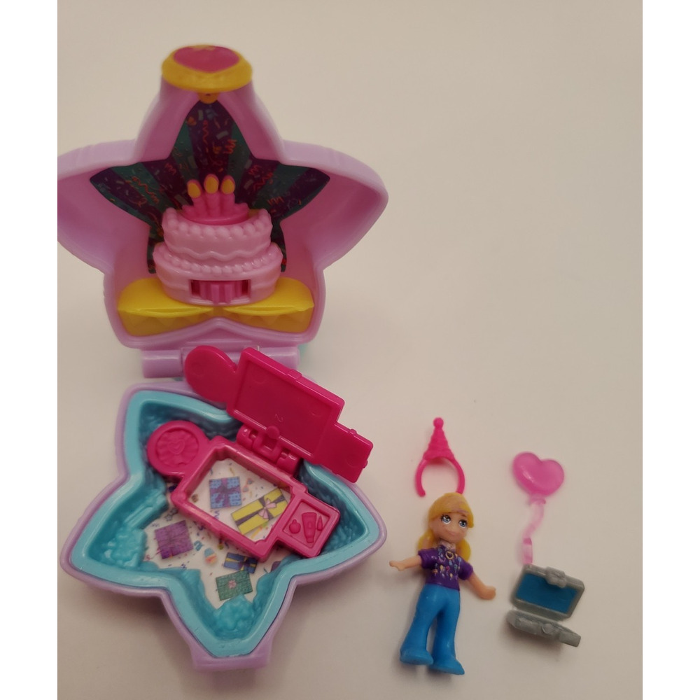 Mattel Polly Pocket Tiny Places Birthday Surprise All Pieces Included